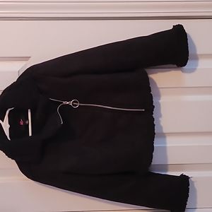 Girls black side zip jacket